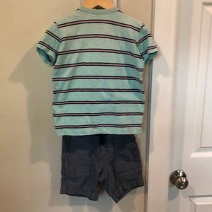 J. Crew Crewcuts Boys Denim Shorts Outfit Size 4